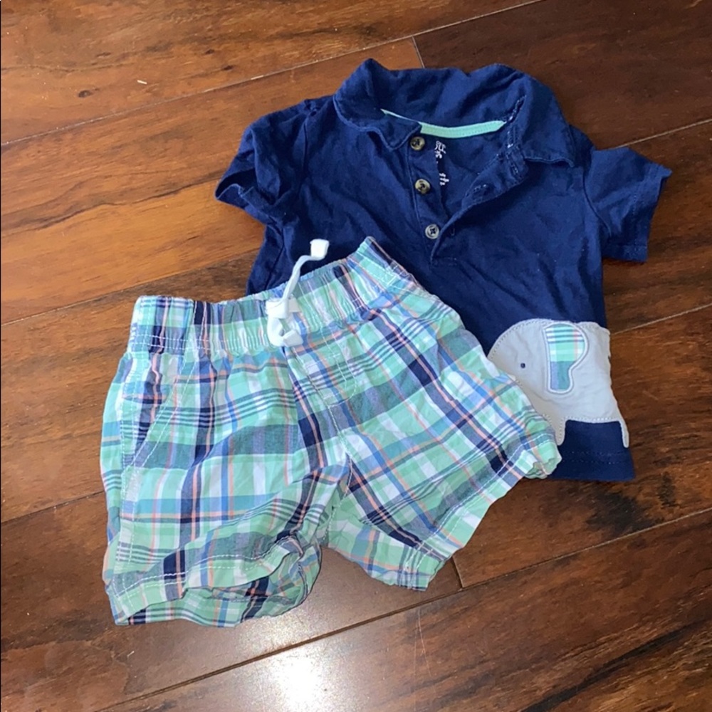 Boys 2 piece short outfit